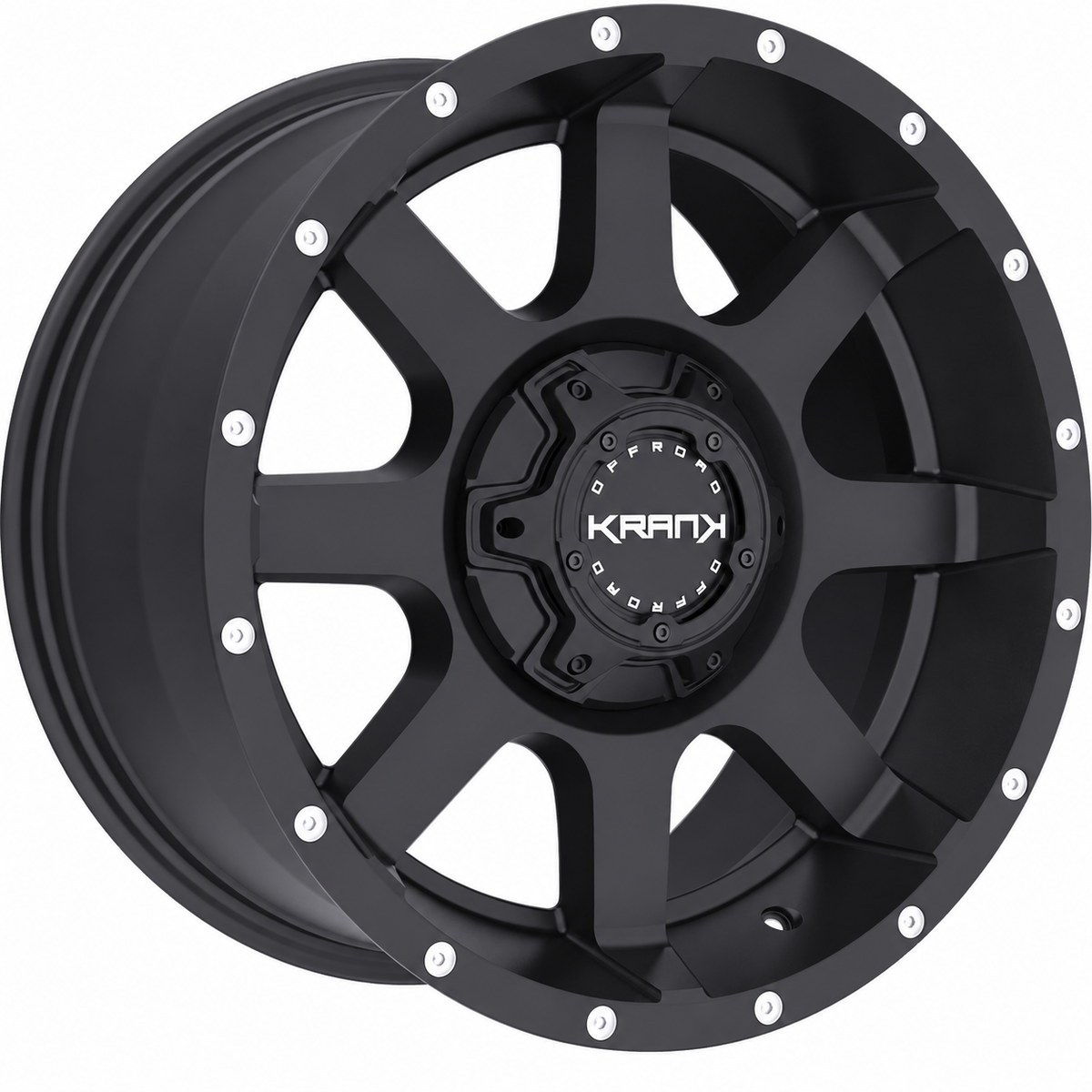 Krank Slick Satin Black wheel on white background