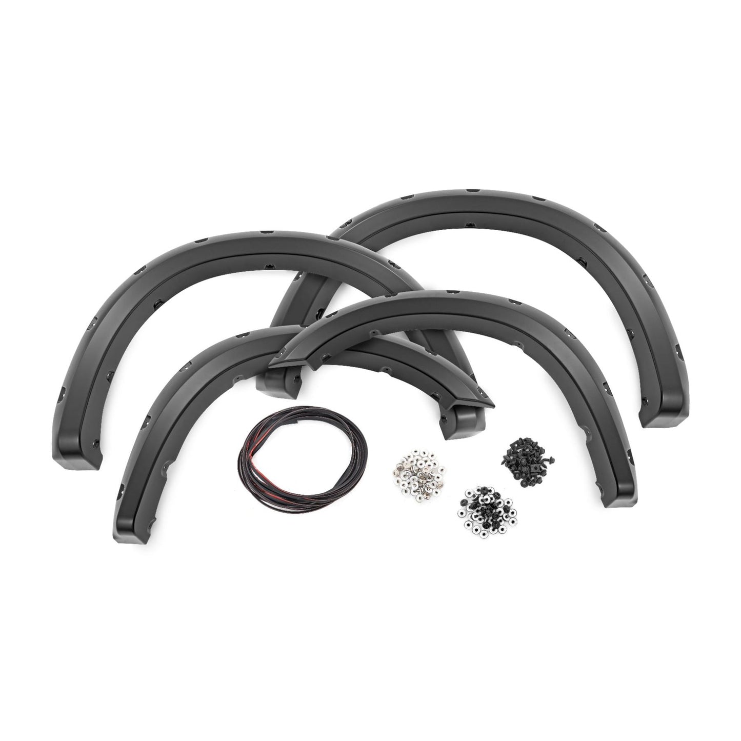 ROUGH COUNTRY | Pocket Fender Flares  PDN Ceramic Gray  Ram 2500/3500 2WD/4WD (2019-2026) | F-D10917A-PDN