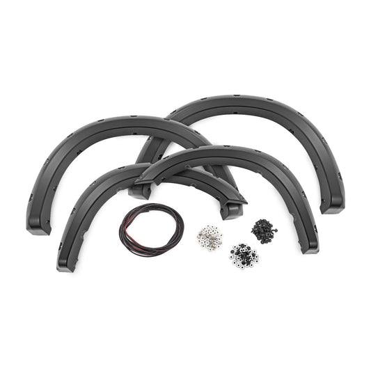 ROUGH COUNTRY Pocket Fender Flares | PAJ Quartz Gray | Ram 2500 (19-26)/3500 (19-25)  | F-D10917A-PAJ