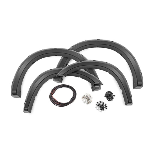 ROUGH COUNTRY | Pocket Fender Flares  PSE Silver Zynith  Ram 2500/3500 2WD/4WD (2019-2026) | F-D10917A-PSE