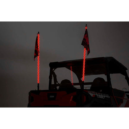 ROUGH COUNTRY Multi-Color LED | Whip | 4' Long | Pair | 93004