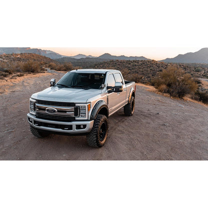 ROUGH COUNTRY | Fender Flares  Defender  G1 Absolute Black  Ford F-250/F-350 Super Duty (17-22) | A-F21112-G1