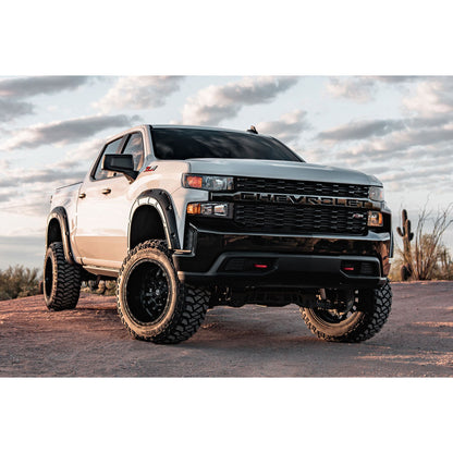 ROUGH COUNTRY | Defender Fender Flares  GJV Riptide Blue  Chevy Silverado 1500 (19-26) | A-C12211-GJV