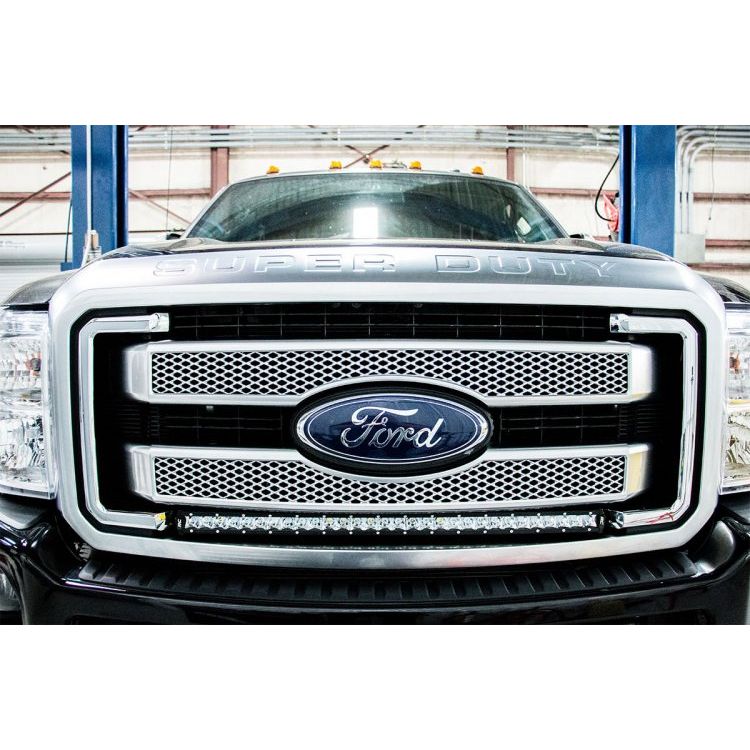 ROUGH COUNTRY LED Light Kit | Grill | 30" Black Single Row | White DRL | Ford F-250/F-350 Super Duty (11-16) | 70530BLDRL