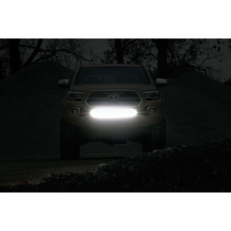 ROUGH COUNTRY LED Light Kit | Lower Grille Mount | 30" Black Single Row | Toyota Tacoma (16-23) | 70668
