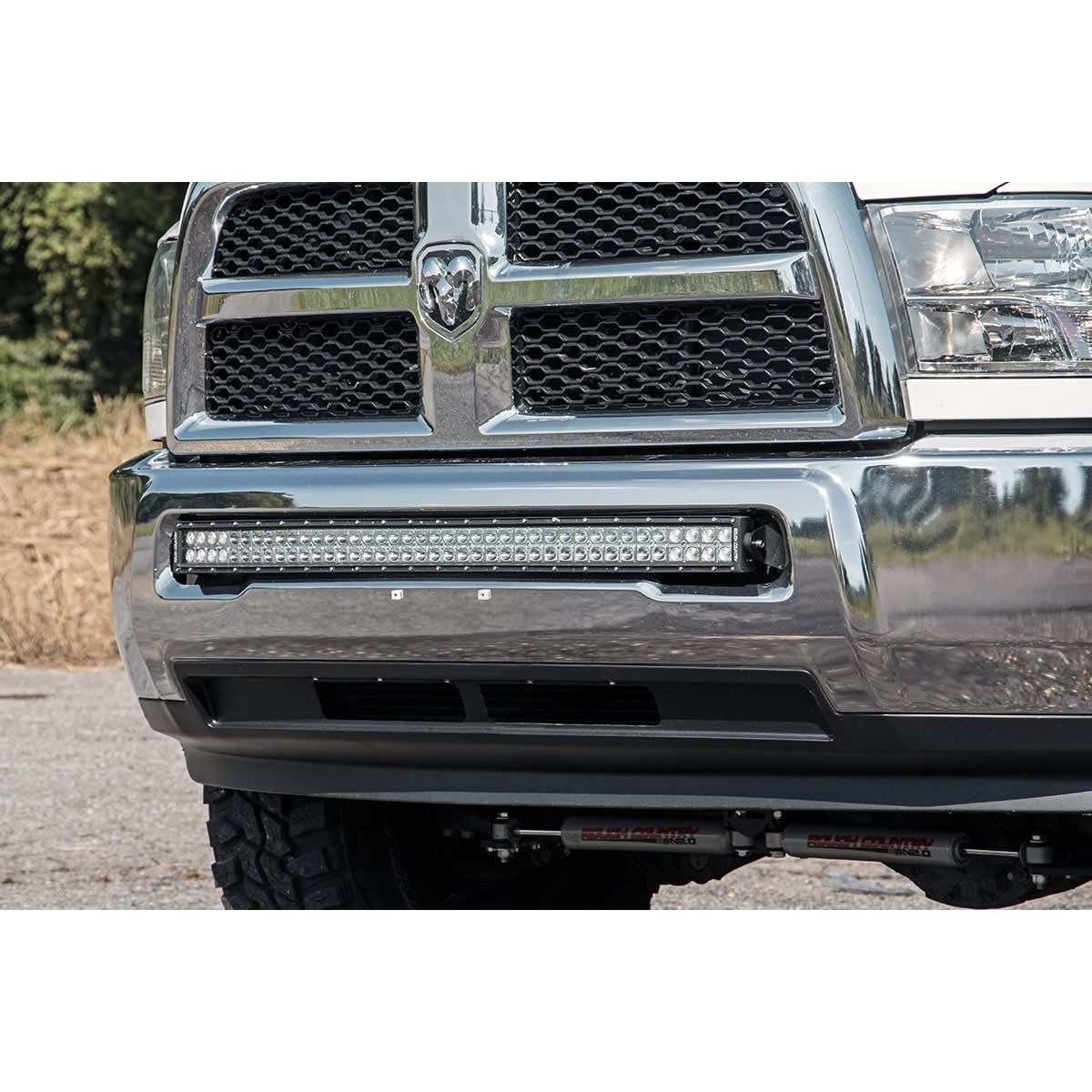ROUGH COUNTRY LED Light Kit | Bumper Mount | 40" Black Dual Row | Ram 2500/3500 4WD (10-18) | 70570B