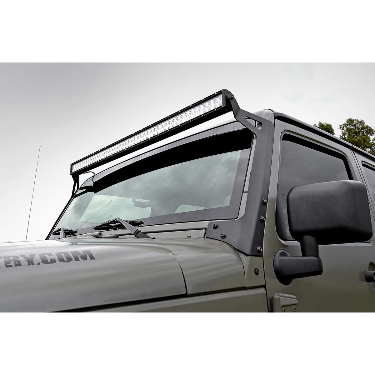 ROUGH COUNTRY LED Light Kit | Windshield | 50" Spectrum Dual Row | Jeep Wrangler JK/Wrangler Unlimited (07-18) | 80504