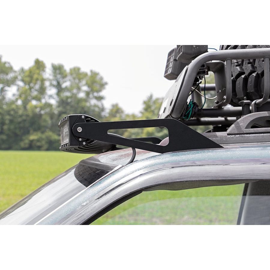 ROUGH COUNTRY LED Light Mount | Upper Windshield | 50" Curved | Jeep Grand Cherokee ZJ (93-98) | 70567