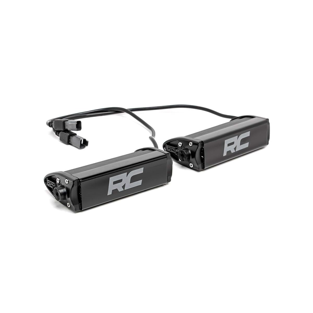 ROUGH COUNTRY 6 Inch Chrome Series LED Light Bar | Single Row | Pair | 70706