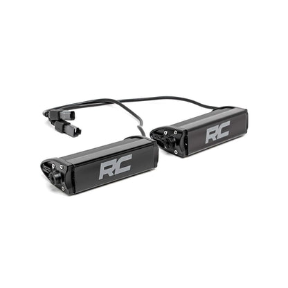 ROUGH COUNTRY 6 Inch Chrome Series LED Light Bar | Single Row | Pair | 70706