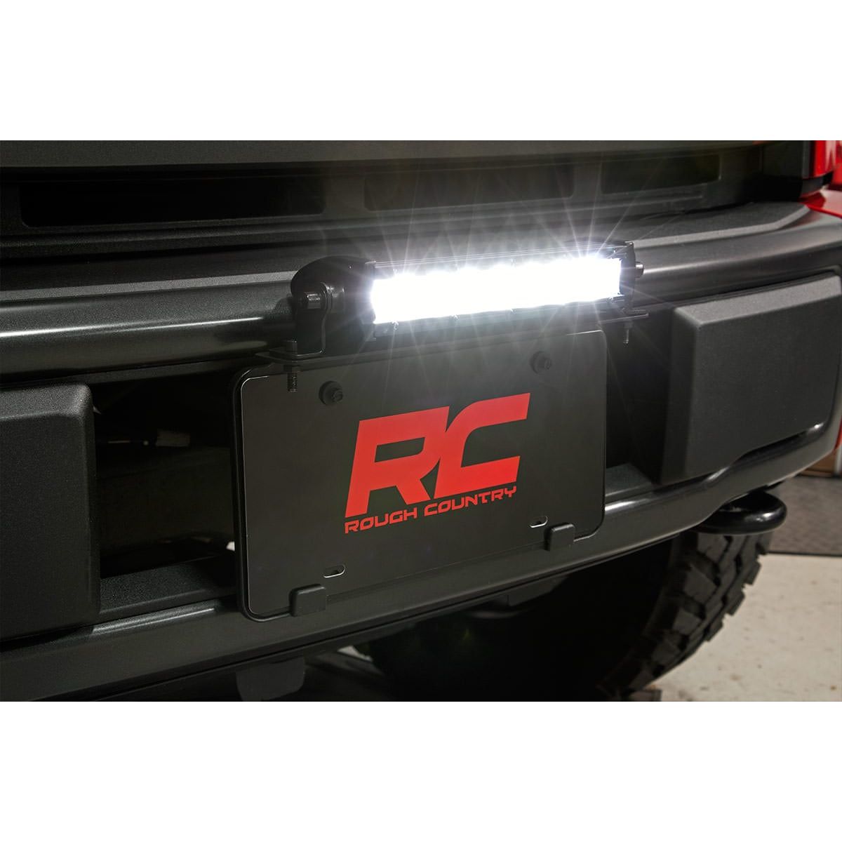 ROUGH COUNTRY 8 Inch Black Series LED Light Bar | Single Row | Amber DRL | 70718BLDRLA