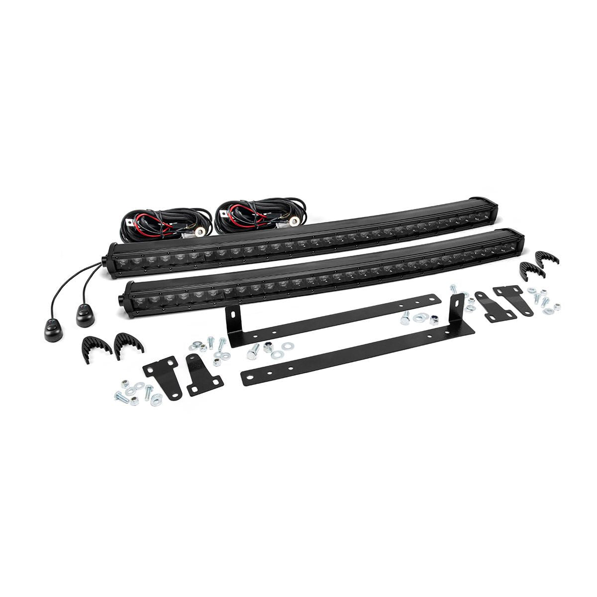 ROUGH COUNTRY LED Light Kit | Grille Mount | Dual 30" Black Single Row | Ford F-150 (09-14) | 70662
