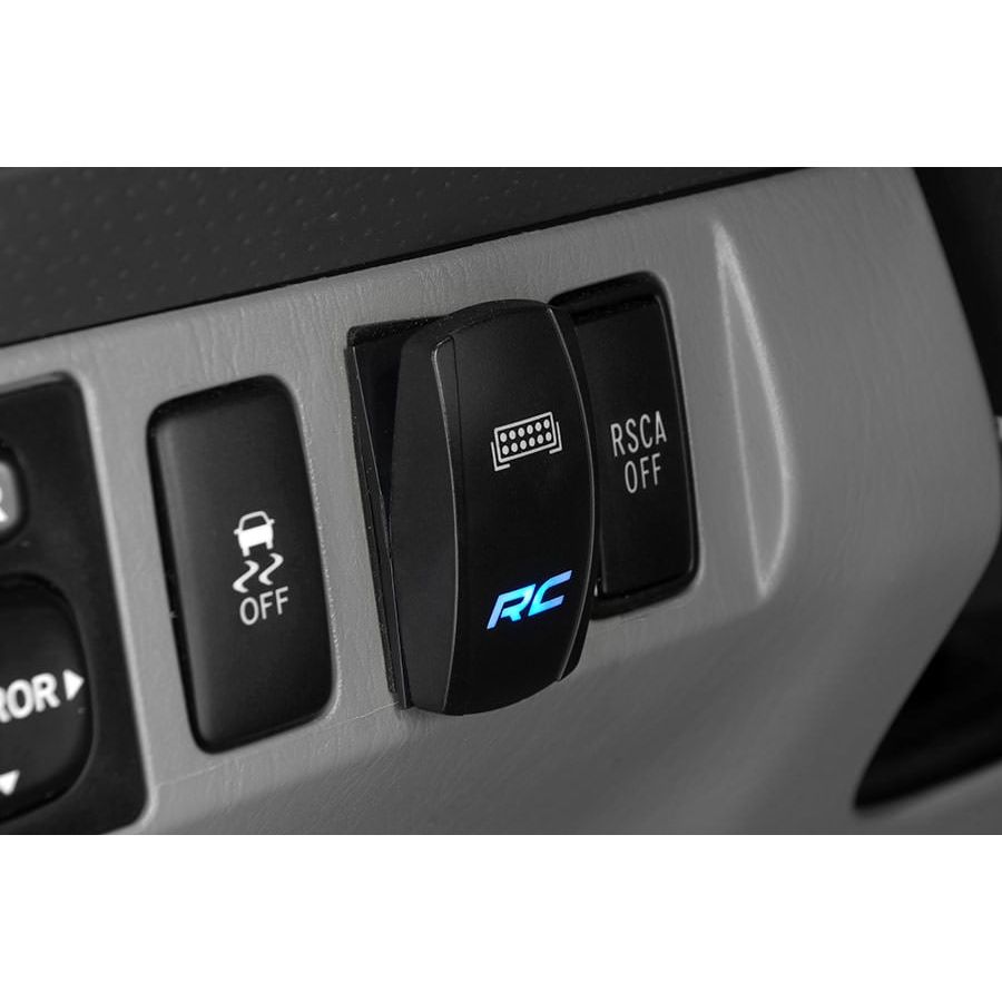 ROUGH COUNTRY Rocker Switch | 2x1 with Logo | Blue Back Light | 709SW