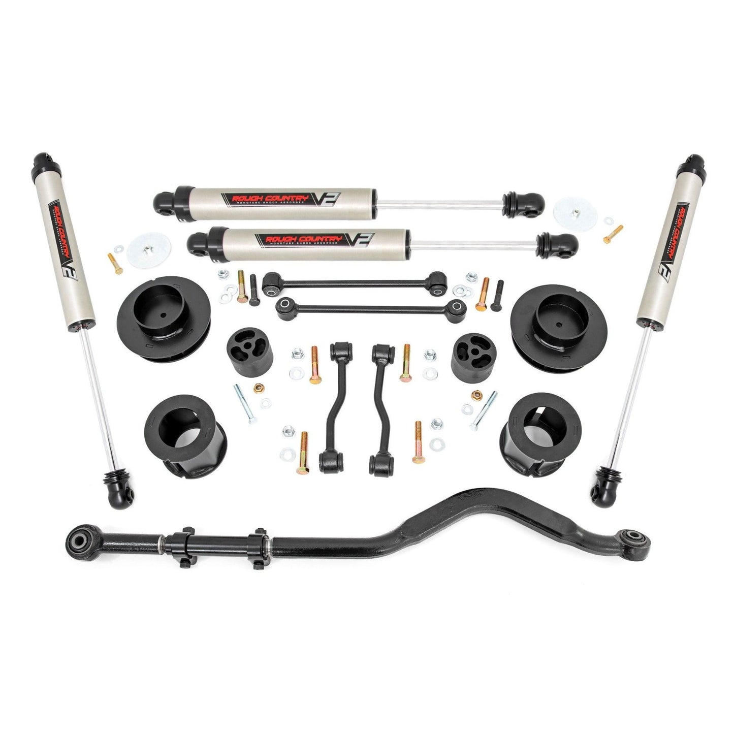 ROUGH COUNTRY 3.5 Inch Lift Kit | Spacers | V2 | Jeep Gladiator JT 4WD (2020-2023) | 63770