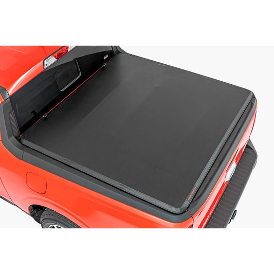ROUGH COUNTRY Soft Tri-Fold Bed Cover | 4'6" Bed | Ford Maverick 2WD/4WD (2022-2025) | 41534600A