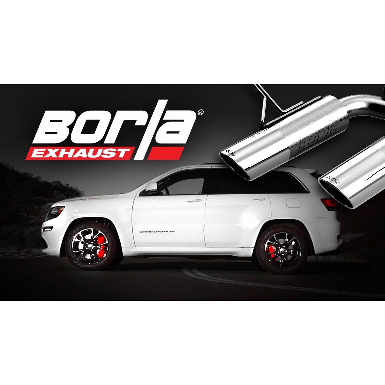 BORLA 2012-2014 Jeep Grand Cherokee SRT-8 Axle-Back Exhaust System Part # 11827