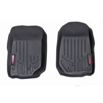 ROUGH COUNTRY Floor Mats | Front | | Jeep Wrangler JK/Wrangler Unlimited 4WD (2014-2018) | M-6142