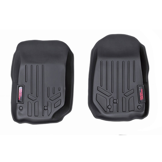 ROUGH COUNTRY Floor Mats | Front | | Jeep Wrangler JK/Wrangler Unlimited 4WD (2014-2018) | M-6142