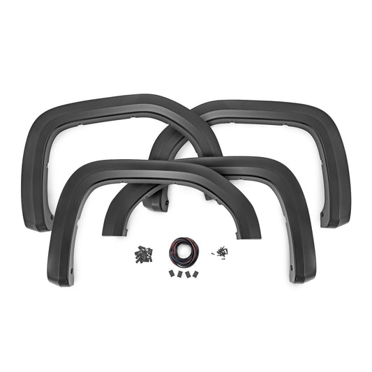 ROUGH COUNTRY | Sport Fender Flares  G42 Coastal Dune  GMC Sierra 1500 2WD/4WD (2019-2026) | S-G11911-G42
