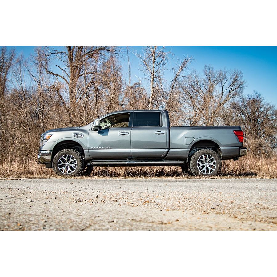 ROUGH COUNTRY 2 Inch Lift Kit | Red Spacers | Nissan Titan XD 2WD/4WD (2016-2024) | 868RED