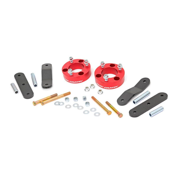 ROUGH COUNTRY | Leveling Kit 2.5" Red Spacers | 05-26 Nissan Frontier | 867RED