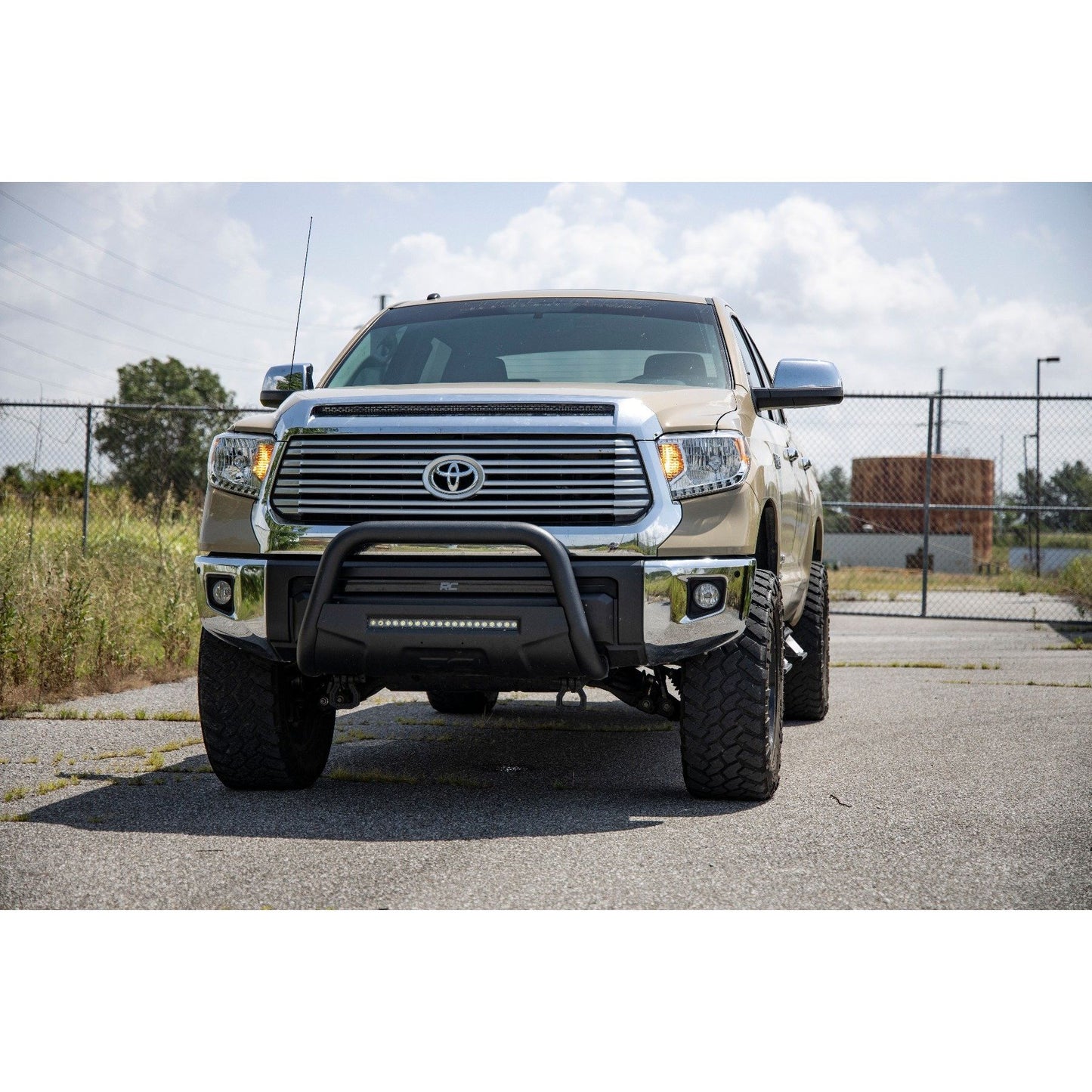 ROUGH COUNTRY LED Light Kit | Hood Bulge | 40" White/Amber Strip | Toyota Tundra (14-21) | 70847