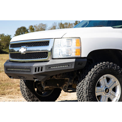 ROUGH COUNTRY Front High Clearance Bumper | BLK LEDs | Chevy Silverado 1500 2WD/4WD (07-13) | 10911