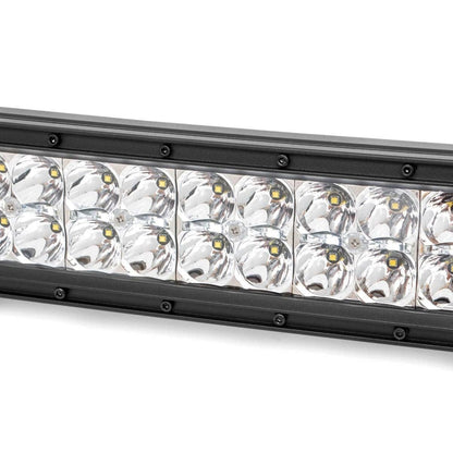 ROUGH COUNTRY 30 Inch Chrome Series LED Light Bar | Curved | Dual Row | Cool White DRL | 72930D
