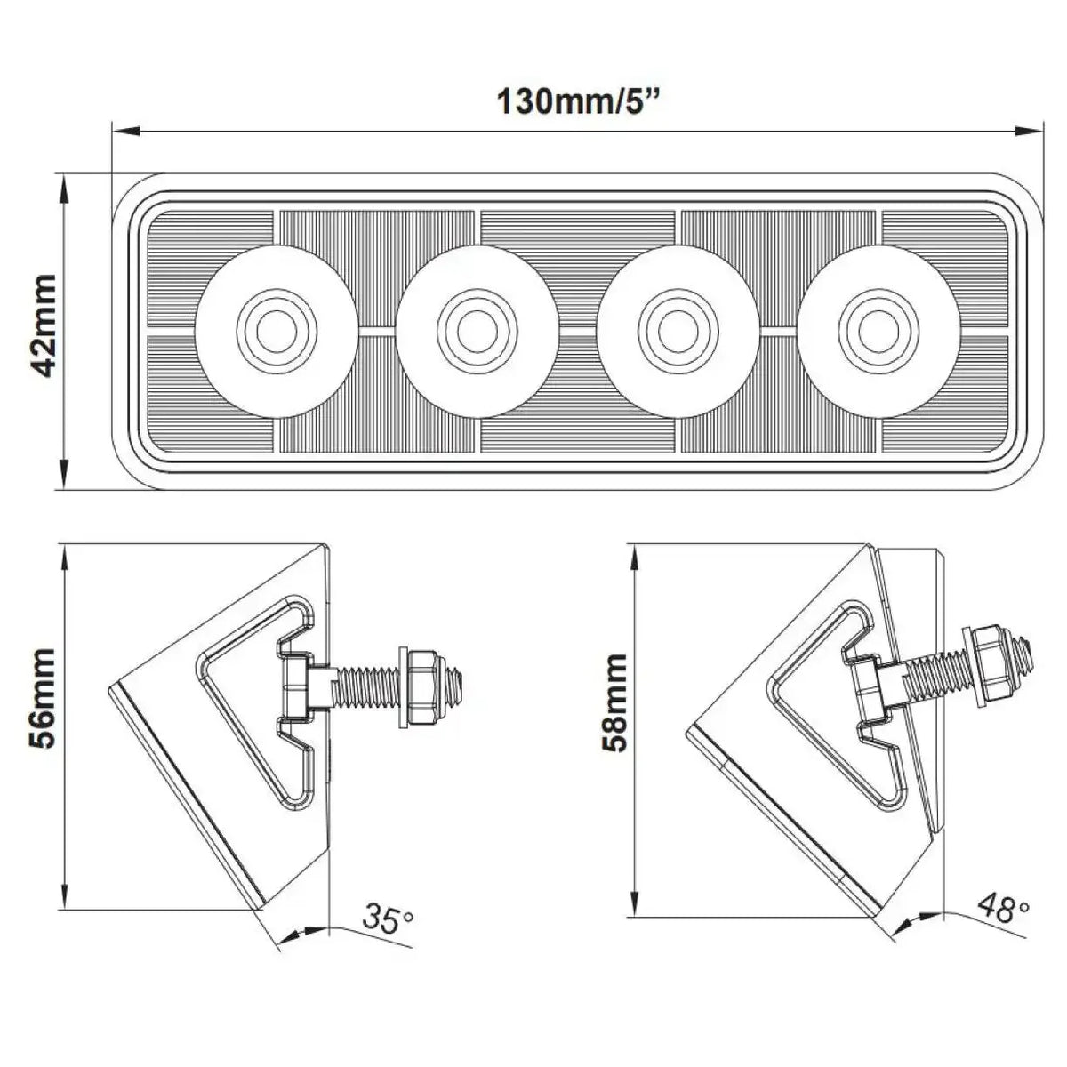 ORACLE Lighting | Angled LED Scene Lights | 2916-001, 2916-48-001
