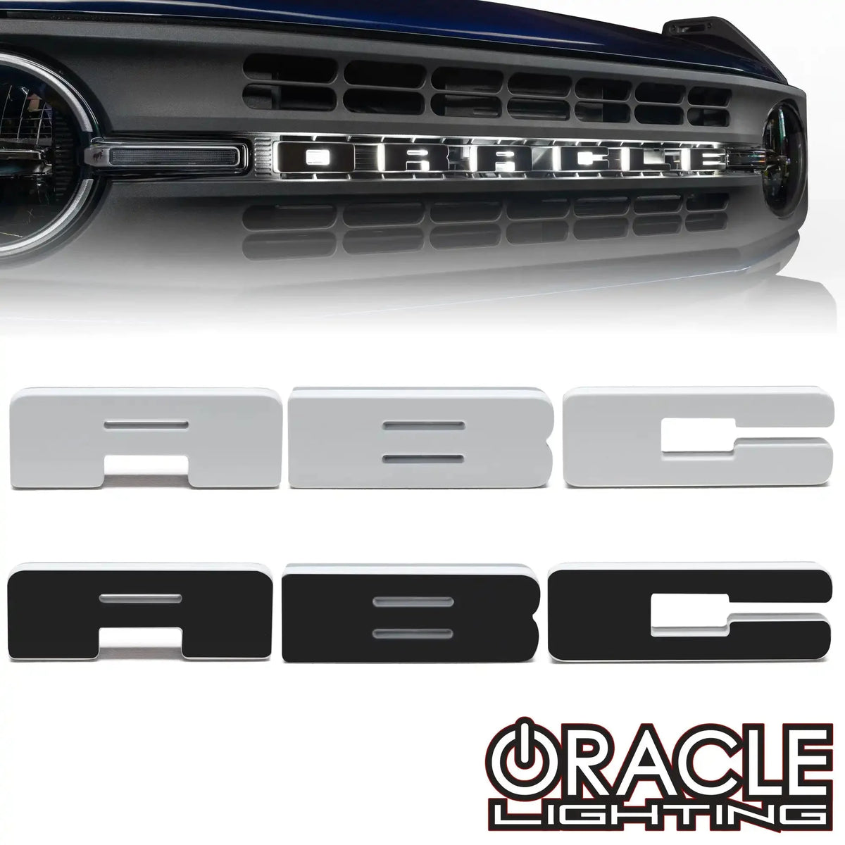 ORACLE Lighting | Individual Illuminated LED Letter Badges | Select Kit Options