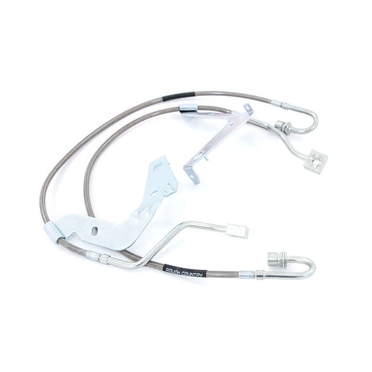ROUGH COUNTRY Brake Lines | Stainless | Front | Ford F-250/F-350 Super Duty 4WD (2017-2026) | 89709