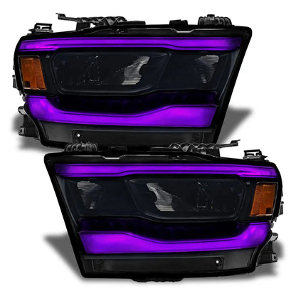 ORACLE Lighting | RGB+W DRL Upgrade | RAM 1500 Reflector LED Headlights | 1281-339, 1281-335