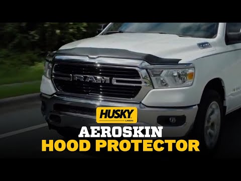 Husky Liners | Aeroskin Hood Protector Smoke For 2021-2026 F-150 Husky Liners | 2842196 on a truck driving