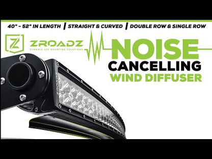 ZRoadZ Noise Cancelling Wind Diffuser for (1) 52 Inch Straight LED Light Bar Z330052S