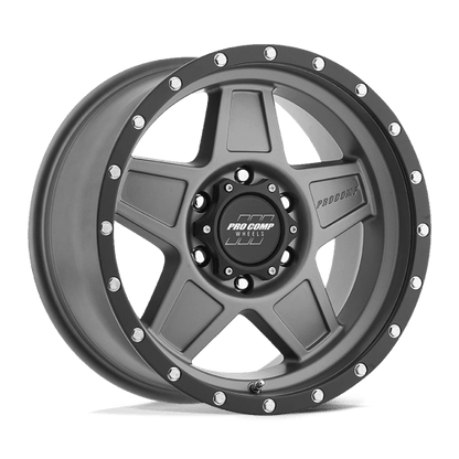 Pro Comp Alloys PA35 PREDATOR DARK GRAY WITH BLACK LIP