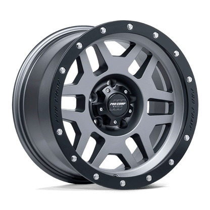 Pro Comp Alloys PA41 PHASER MATTE GRAPHITE WITH BLACK LIP