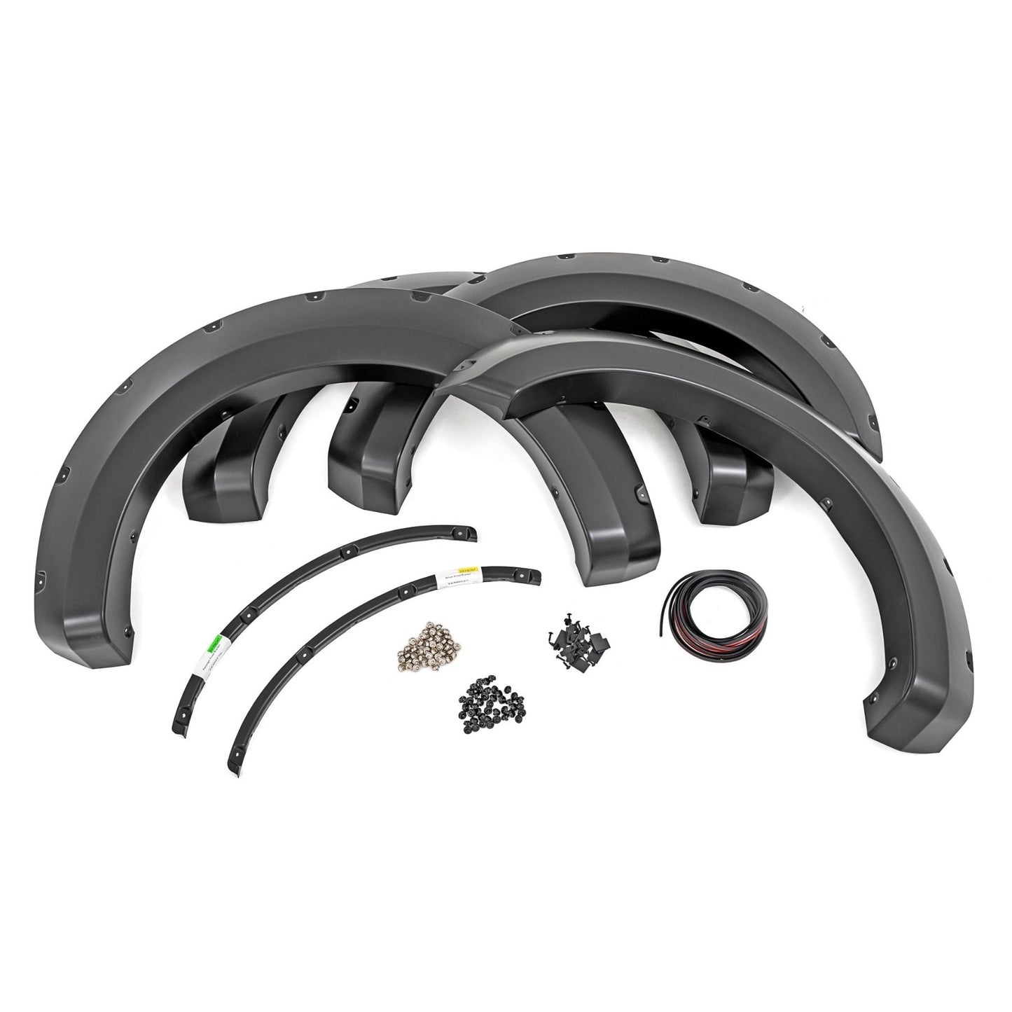 ROUGH COUNTRY Pocket Fender Flares | N1 Blue Jeans | Ford F-250/F-350 Super Duty (17-22) | F-F21112-N1
