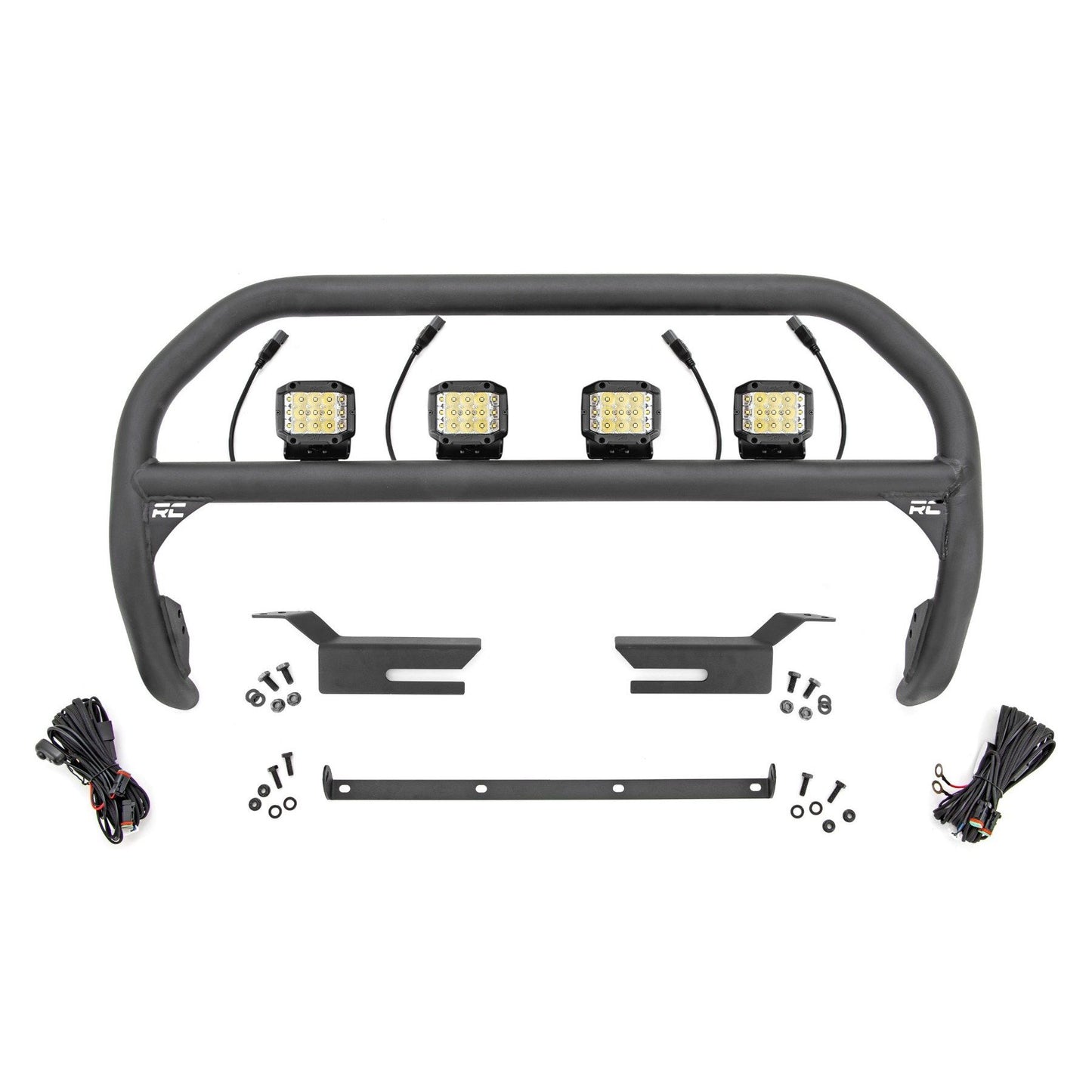 ROUGH COUNTRY Nudge Bar | 3 Inch Wide Angle Led (x4) | Ford Bronco 4WD (2021-2025) | 51050