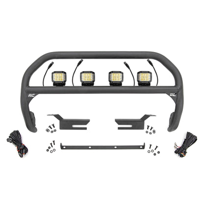 ROUGH COUNTRY Nudge Bar | 3 Inch Wide Angle Led (x4) | Ford Bronco 4WD (2021-2025) | 51050
