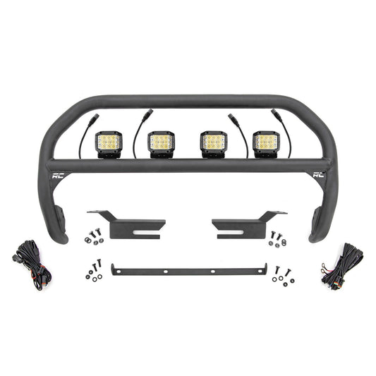 ROUGH COUNTRY Nudge Bar | 3 Inch Wide Angle Led (x4) | Ford Bronco 4WD (2021-2025) | 51050