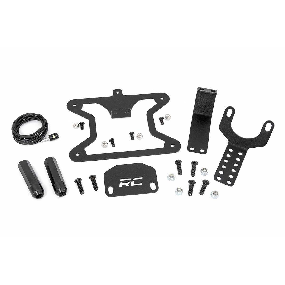 ROUGH COUNTRY License Plate Relocation Bracket | Jeep Wrangler JL (18-25)/Wrangler Unlimited (18-25)  | 10534