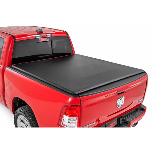 ROUGH COUNTRY Soft Roll Up Bed Cover | 6'4" Bed | No Rambox | Ram 1500/2500/3500 (10-25 & Classic) | 42319640