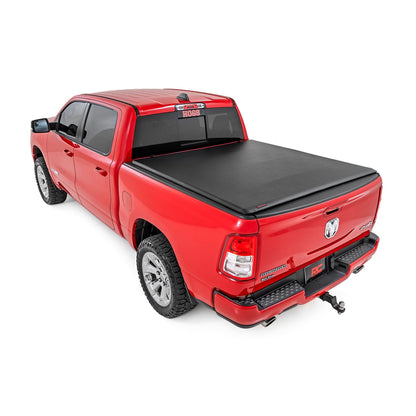 ROUGH COUNTRY Soft Roll Up Bed Cover | 5'7" Bed | No Rambox | Ram 1500 (19-25)/1500 TRX (21-24)  | 42320550