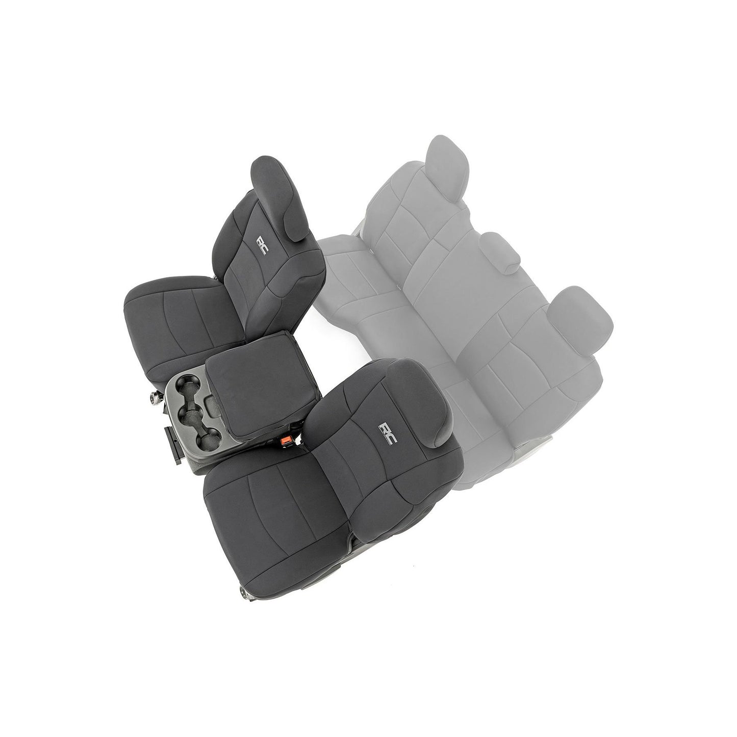 ROUGH COUNTRY Seat Covers | Bucket Seats | FR | Ram 2500 2WD/4WD (2019-2026) | 91042