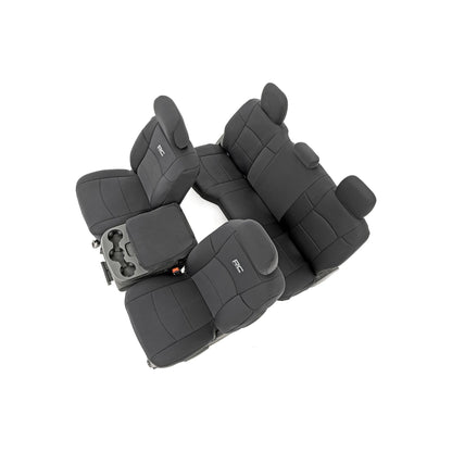 ROUGH COUNTRY Seat Covers | FR & RR | 60/40 Rear Seat | Ram 2500 2WD/4WD (2019-2026) | 91044