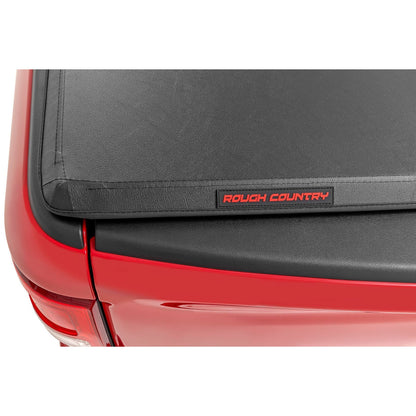 ROUGH COUNTRY Soft Tri-Fold Bed Cover | 6'4" Bed | Ram 1500/2500/3500 2WD/4WD (2010-2025 & Classic) | 41319640A