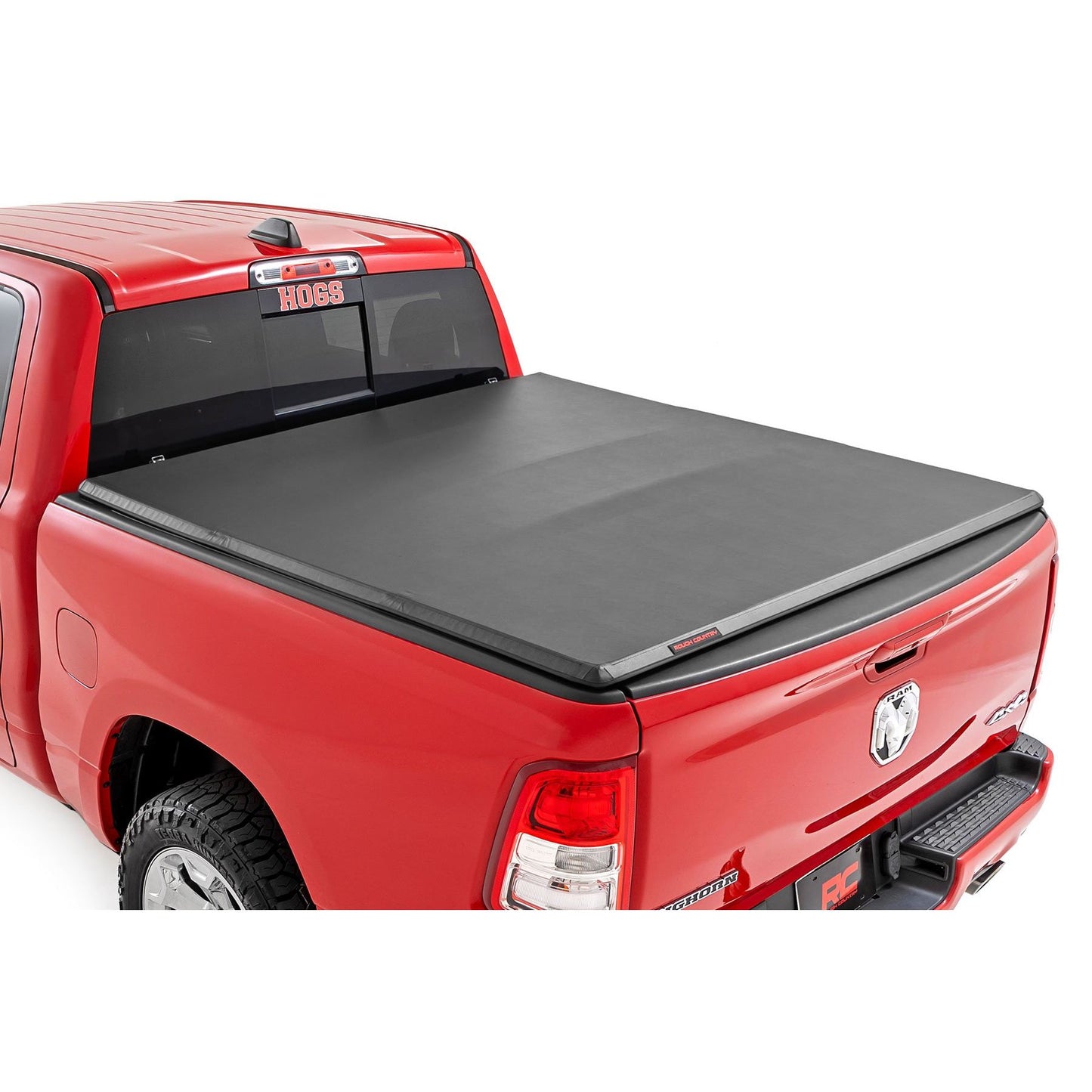 ROUGH COUNTRY Soft Tri-Fold Bed Cover | 5'7" Bed | Ram 1500 (19-25)/1500 TRX (21-24)  | 41307550A