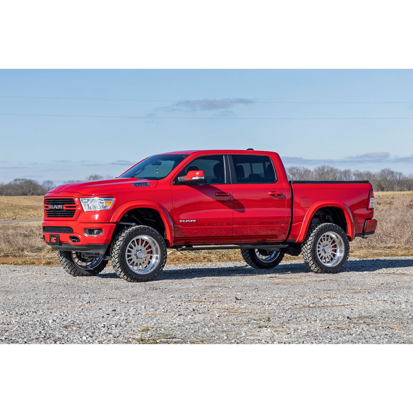 ROUGH COUNTRY Sport Pocket Fender Flares | PPX Patriot Blue | Ram 1500 2WD/4WD (2019-2024) | S-D10914-PPX