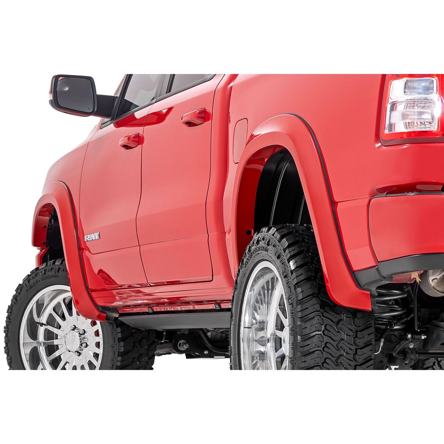 ROUGH COUNTRY Sport Fender Flares | PR4 Flame Red | Ram 1500 2WD/4WD (2019-2024) | S-D10914-PR4