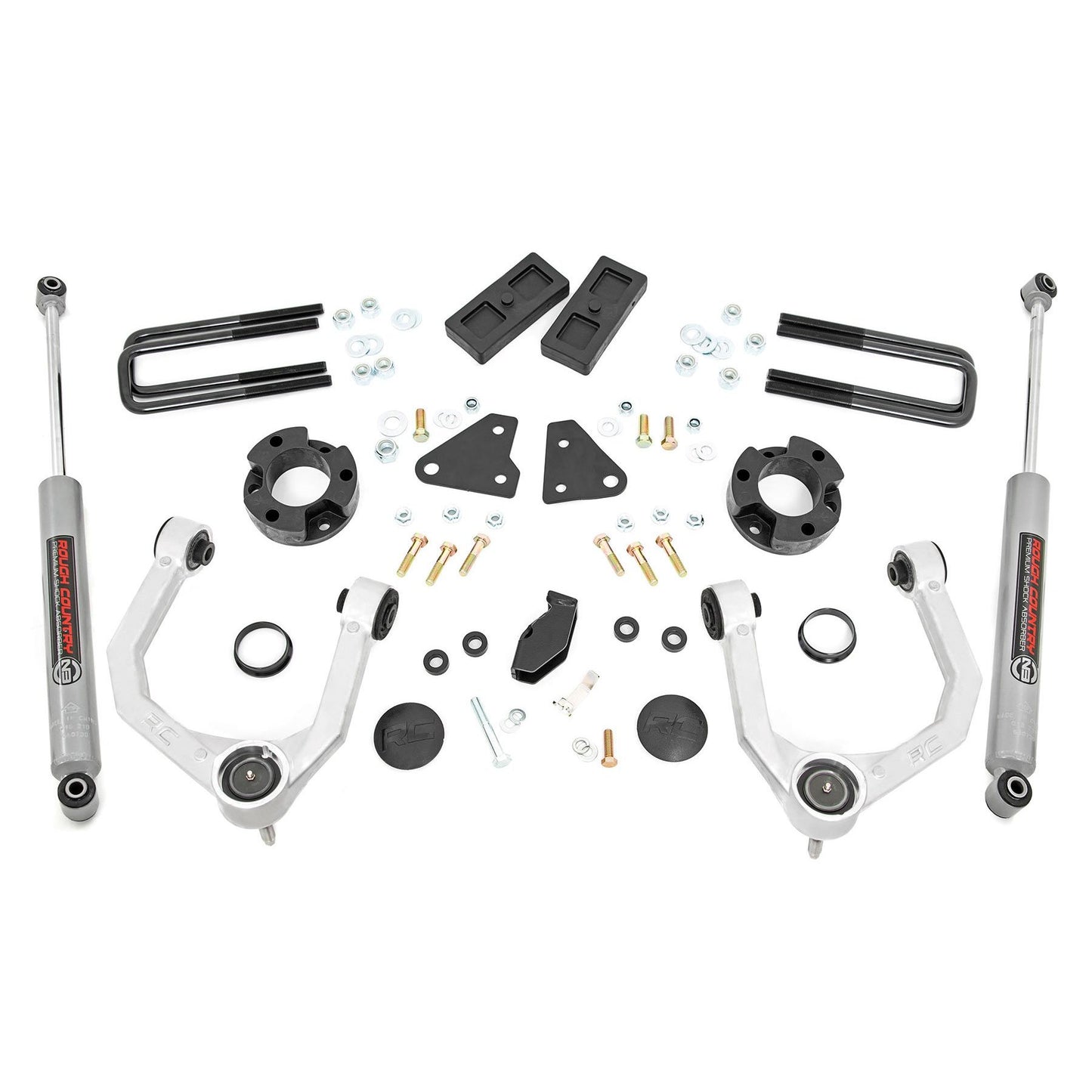 ROUGH COUNTRY 3.5 Inch Lift Kit | N3 | Cast Steel Knuckles | Ford Ranger 4WD (2019-2023) | 500011